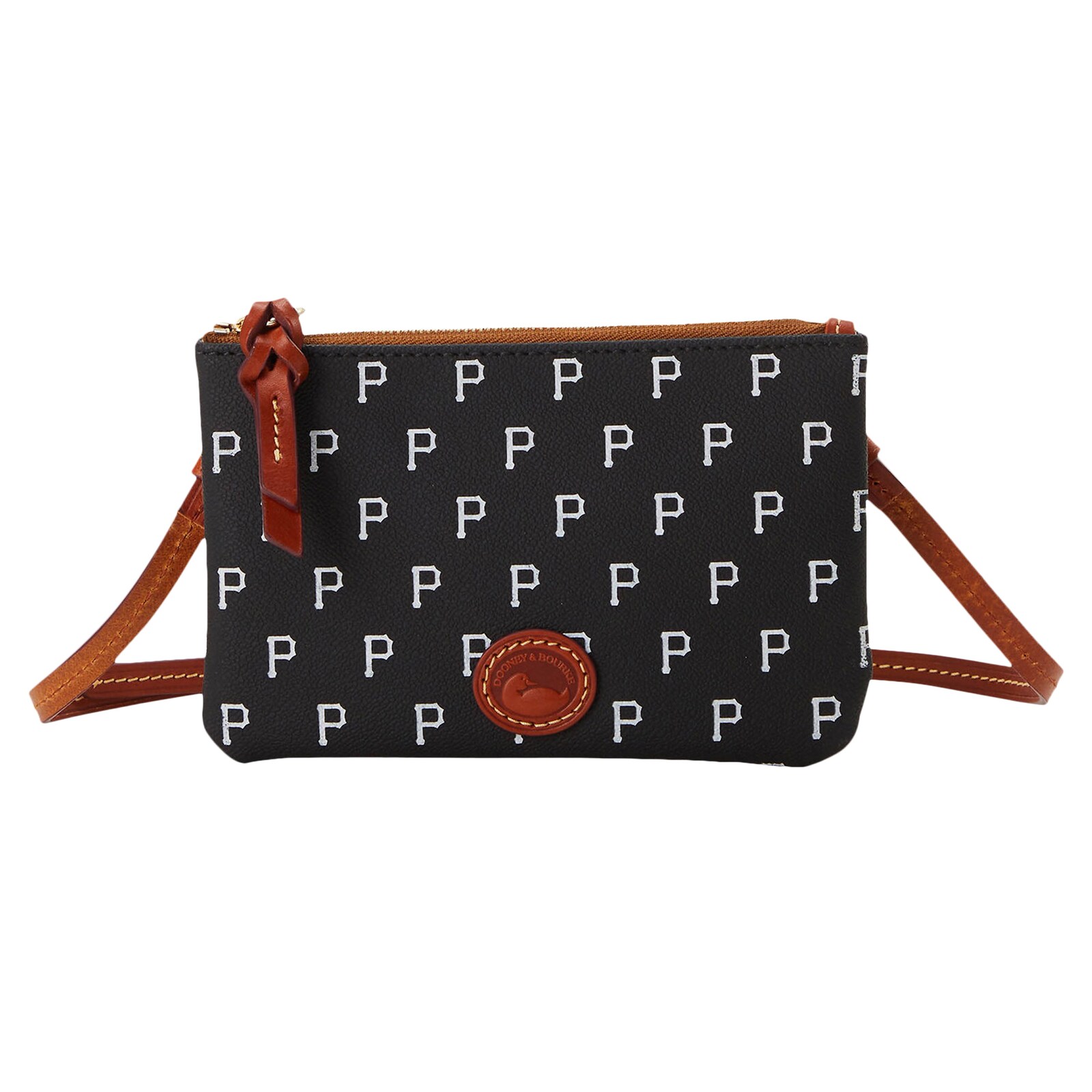 Pittsburgh Pirates Dooney & Bourke 탑 지퍼 크로스바디 백 상세 이미지 2