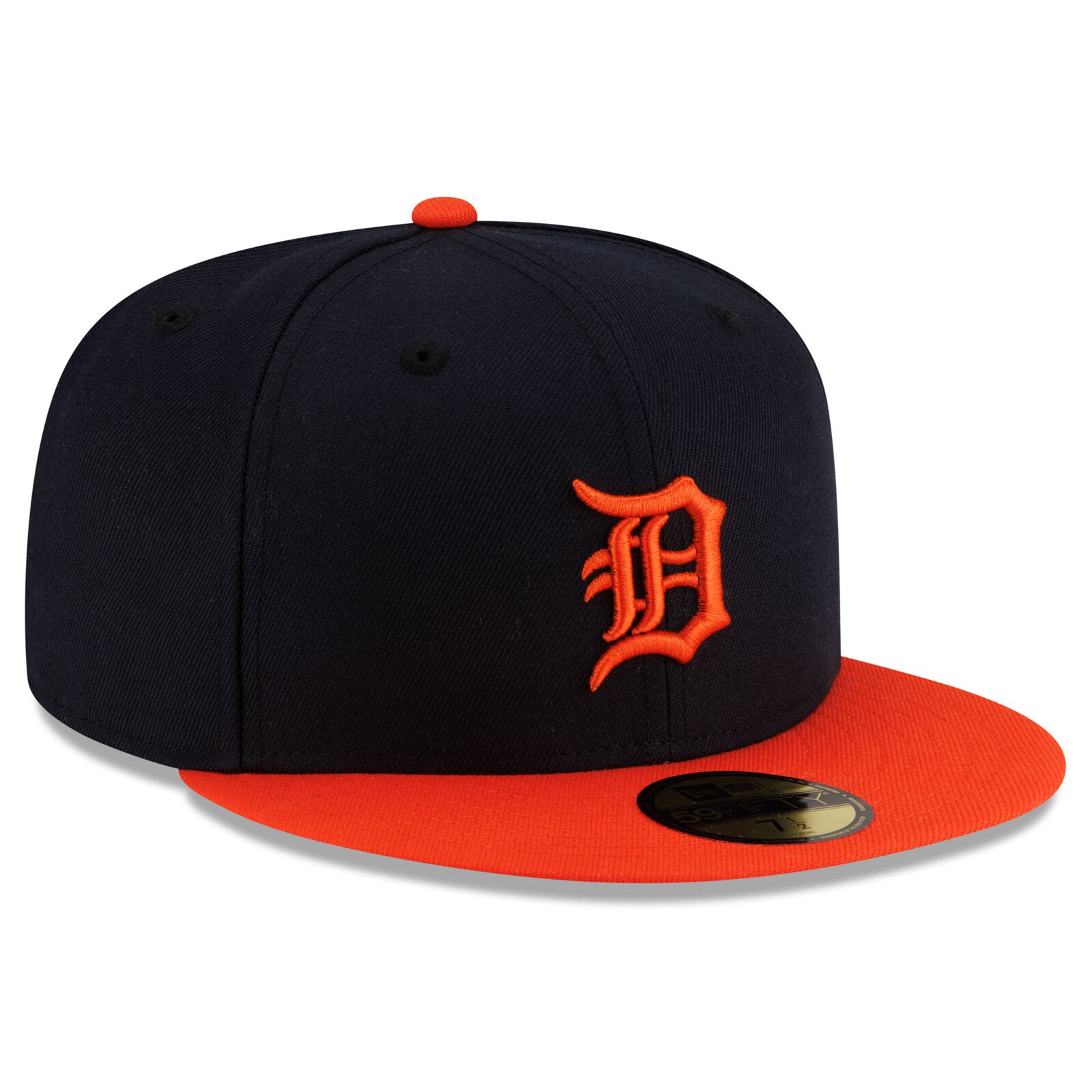 남성용 Detroit Tigers New Era 네이비/오렌지 얼터네이트 오센틱 컬렉션 59FIFTY 피티드 모자 상세 이미지 3