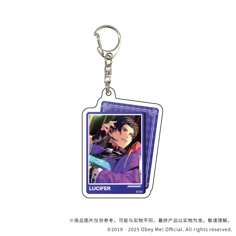(1BOX=7)(Goods - Keychain) Obey Me! Nightbringer 아크릴 키링 12 (공식 일러스트) 상세 이미지 2