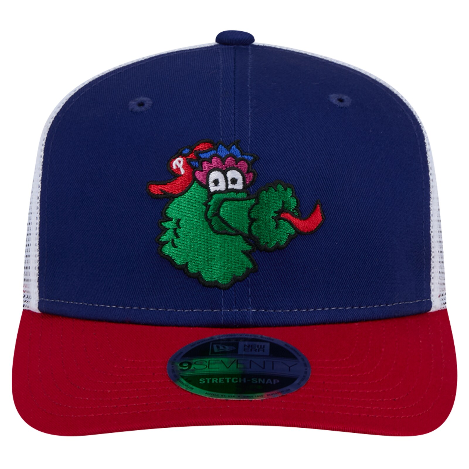 남성용 Philadelphia Phillies New Era 로열 Phanatic 9SEVENTY 트러커 스냅백 모자 상세 이미지 3