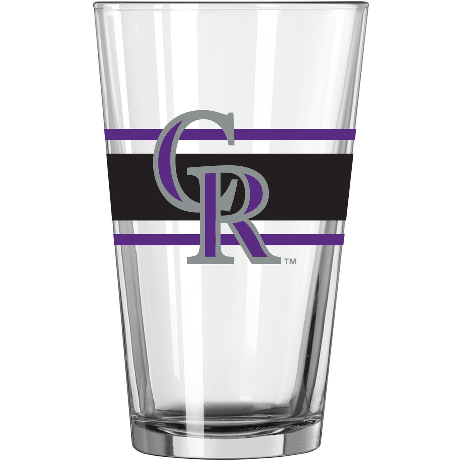 Colorado Rockies 16온스 스트라이프 파인트 글라스 상세 이미지 2