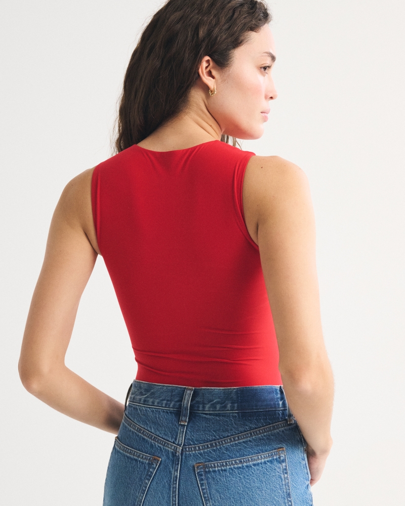 Bra-Free Soft Matte Seamless Fabric Bodysuit 상세 이미지 5