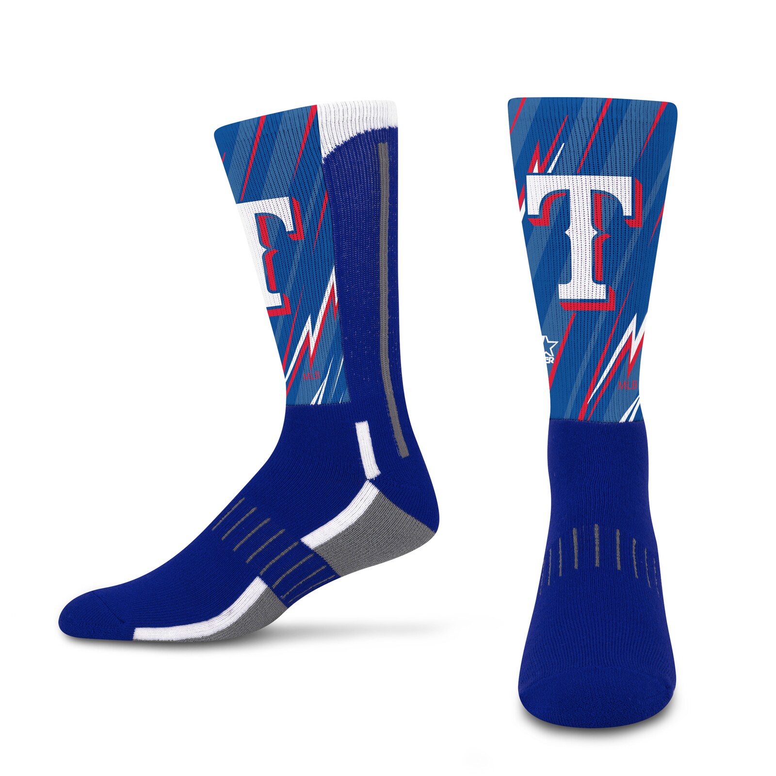 남녀공용 Texas Rangers Starter Big Energy Neo 2팩 크루 양말 세트 상세 이미지 4