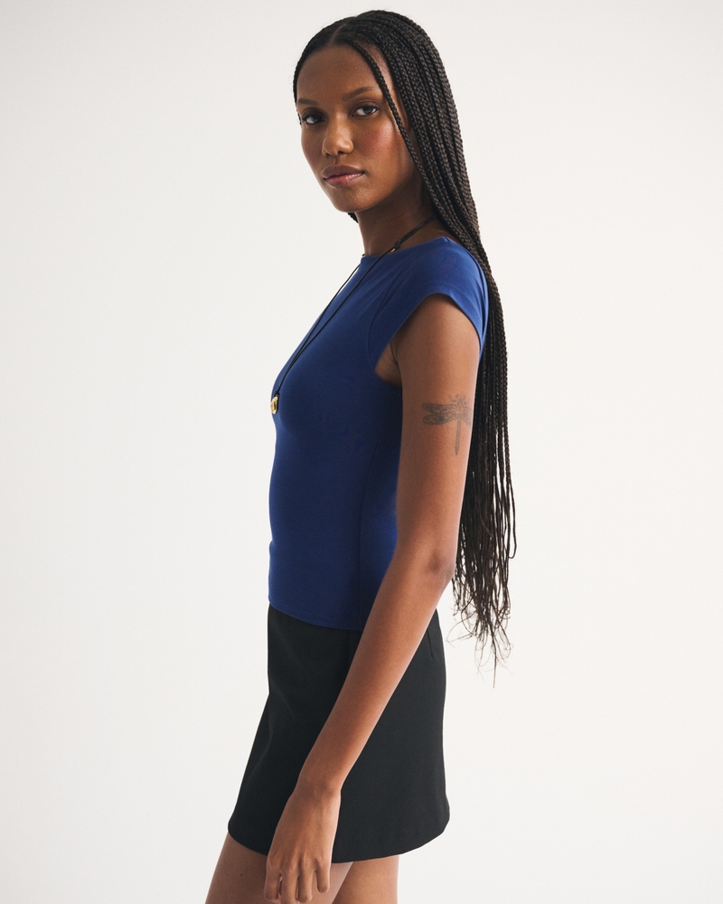 Bra-Free Reversible Scoopneck Top 상세 이미지 4