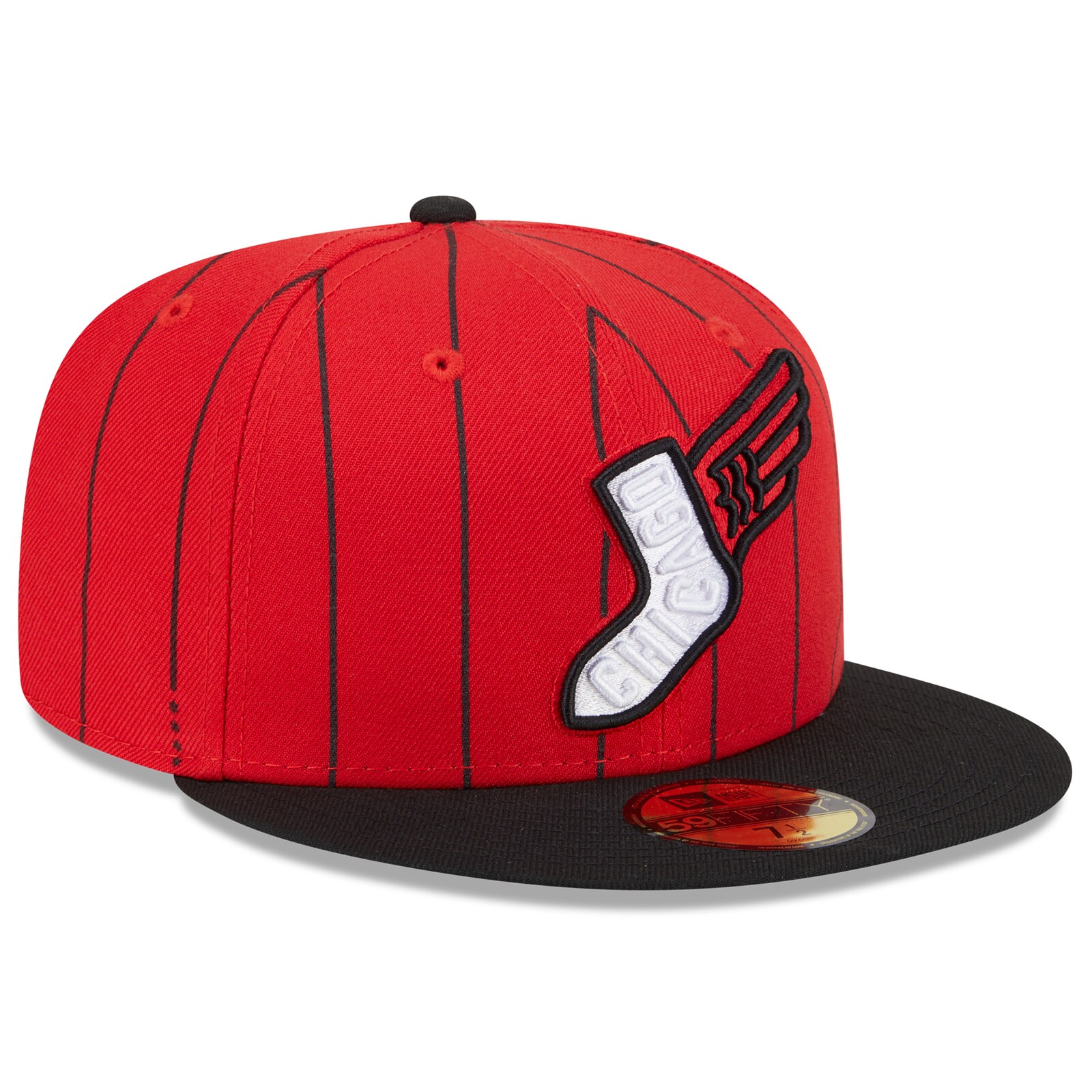 남성용 Chicago White Sox New Era 레드/블랙 2025 시티 커넥트 59FIFTY 피티드 모자 상세 이미지 4
