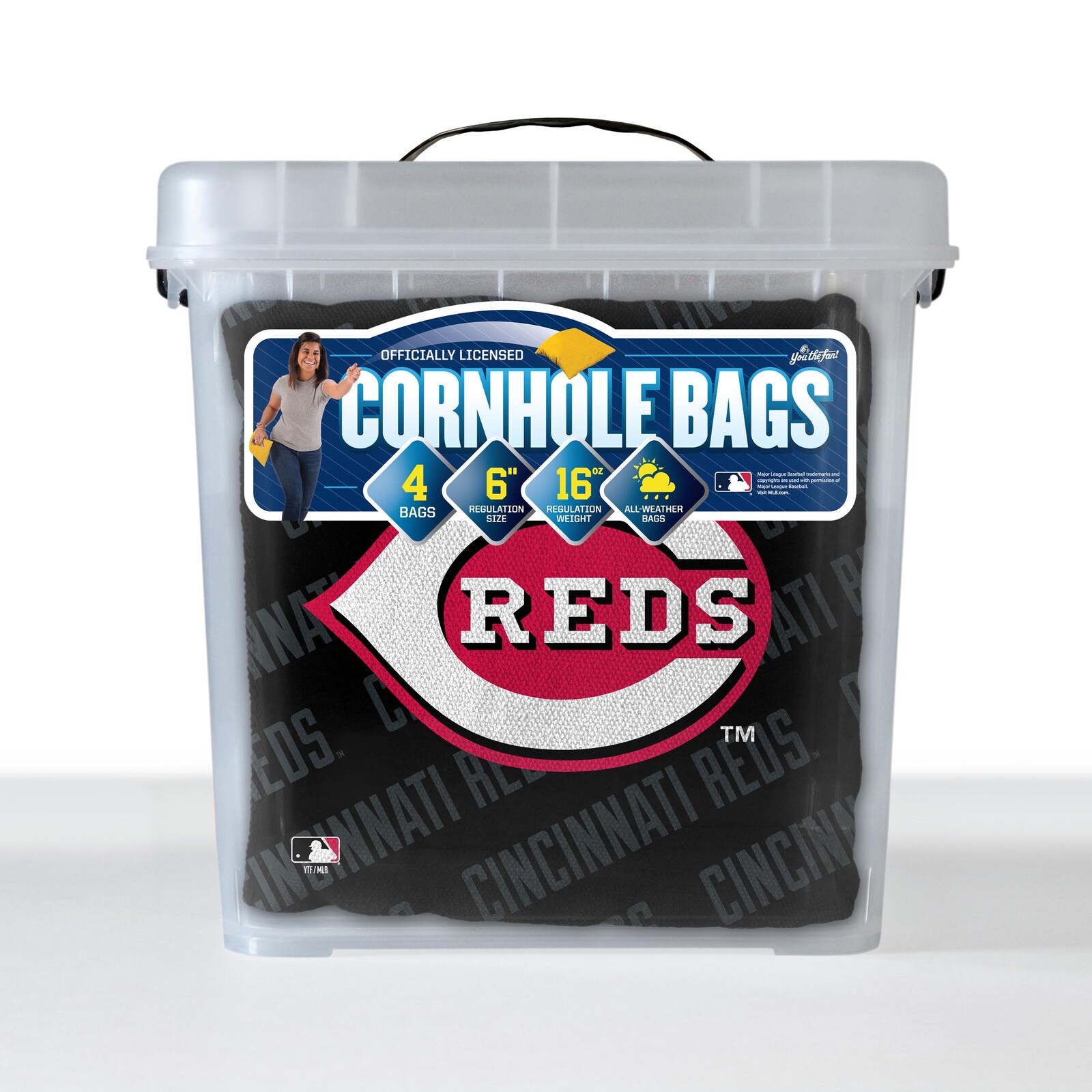Cincinnati Reds IDNA 4피스 콘홀 백 세트 상세 이미지 7