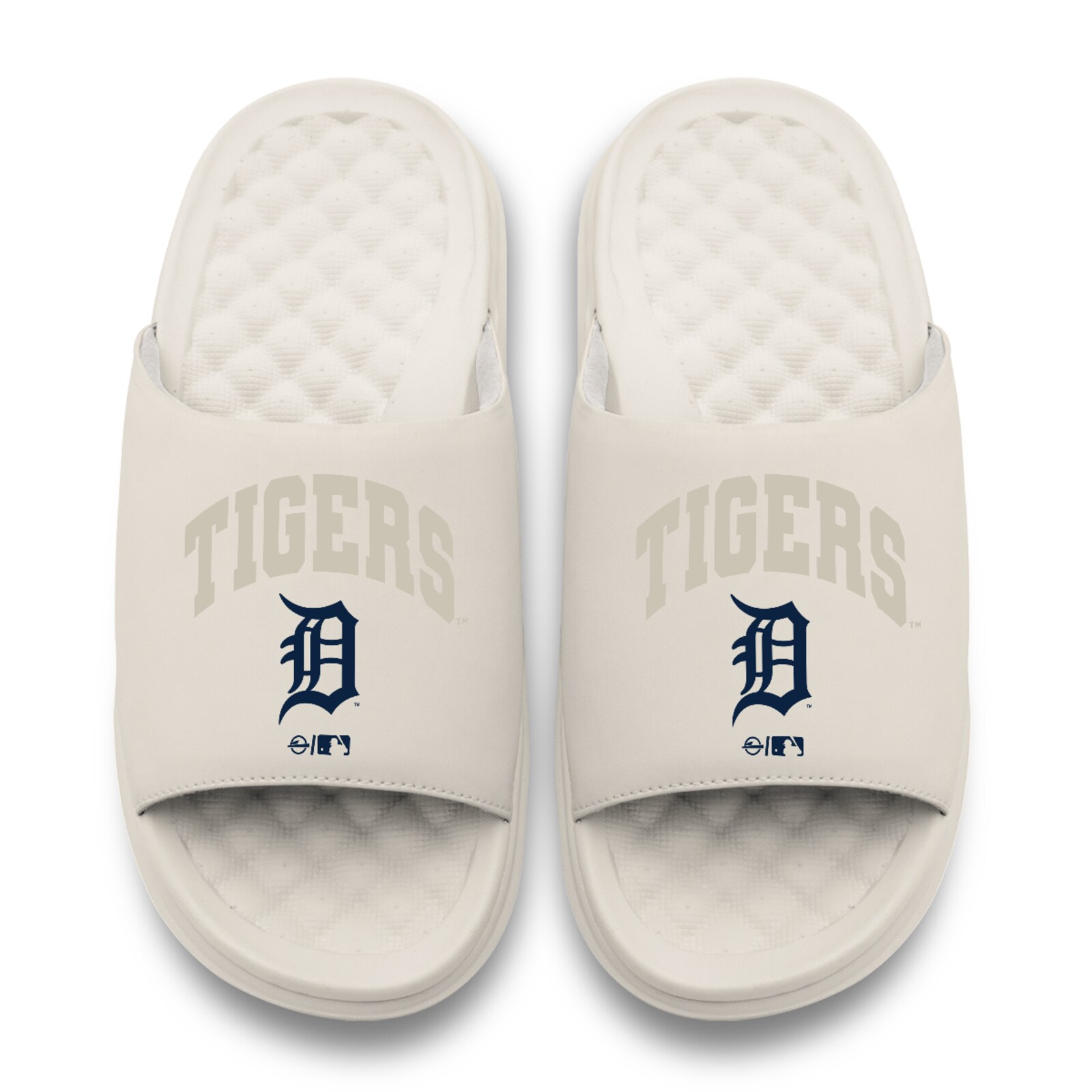 남녀공용 Detroit Tigers ISlide 크림색 Tonal Pop Motive 슬라이드 샌들 상세 이미지 3