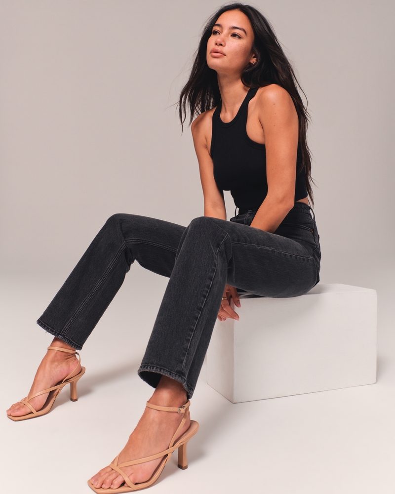 Ultra High Rise 90s Straight Jean 상세 이미지 2