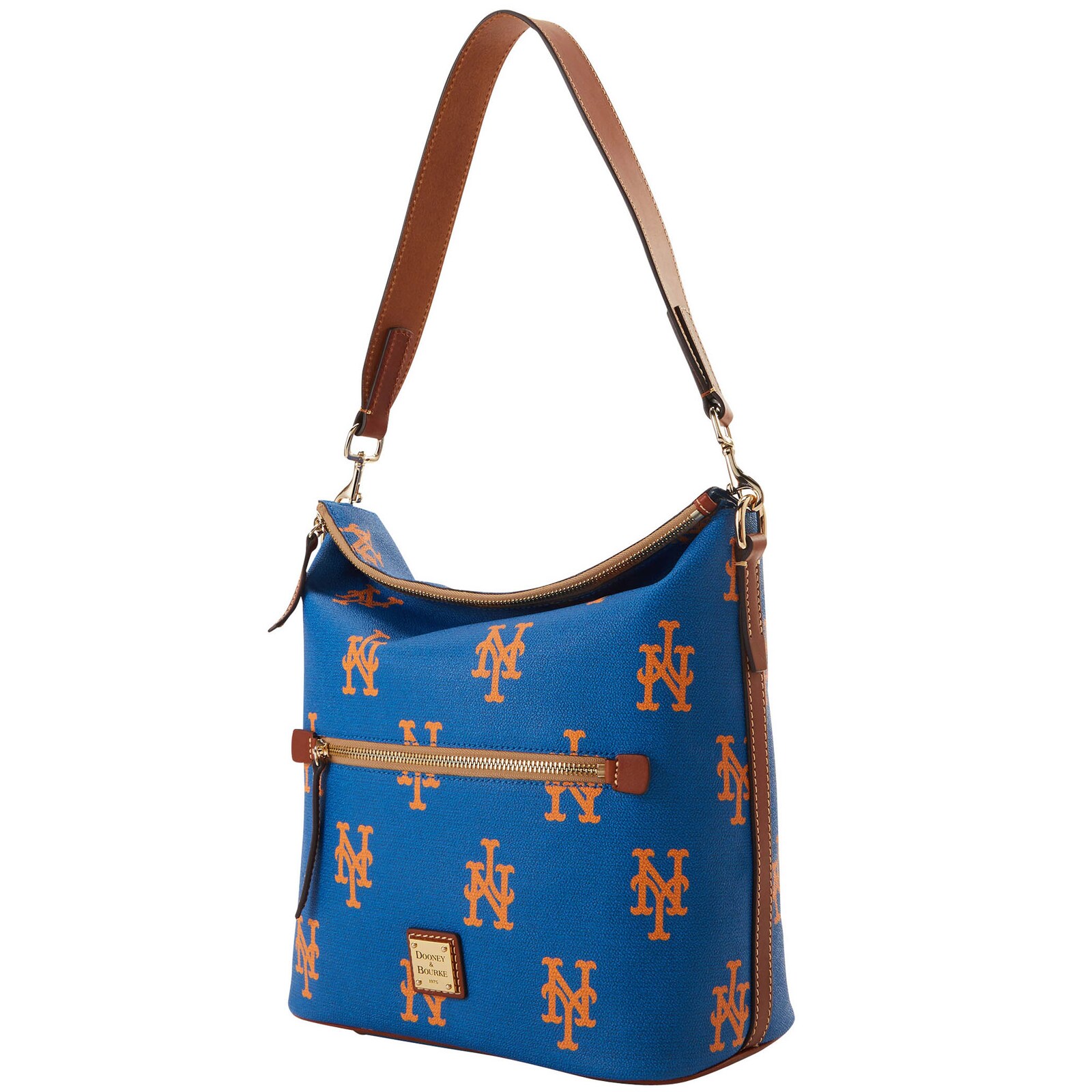 New York Mets Dooney & Bourke 스포티 모노그램 라지 지갑 상세 이미지 3