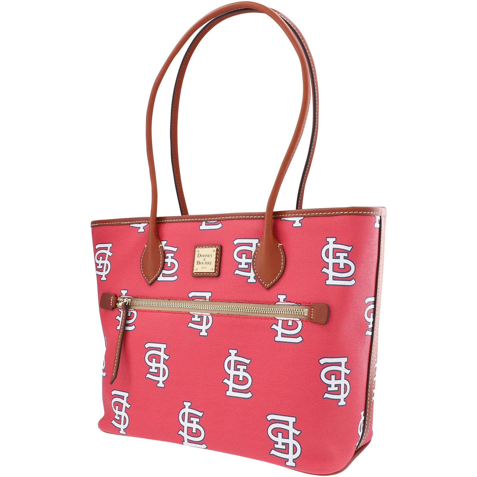 St. Louis Cardinals Dooney & Bourke 스포티 모노그램 토트백 상세 이미지 3
