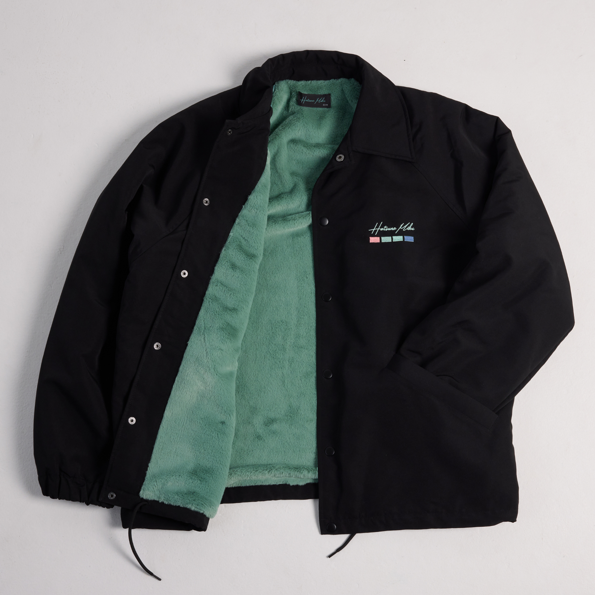 (Goods - Outerwear) Hatsune Miku 인조 퍼 안감 코치 재킷