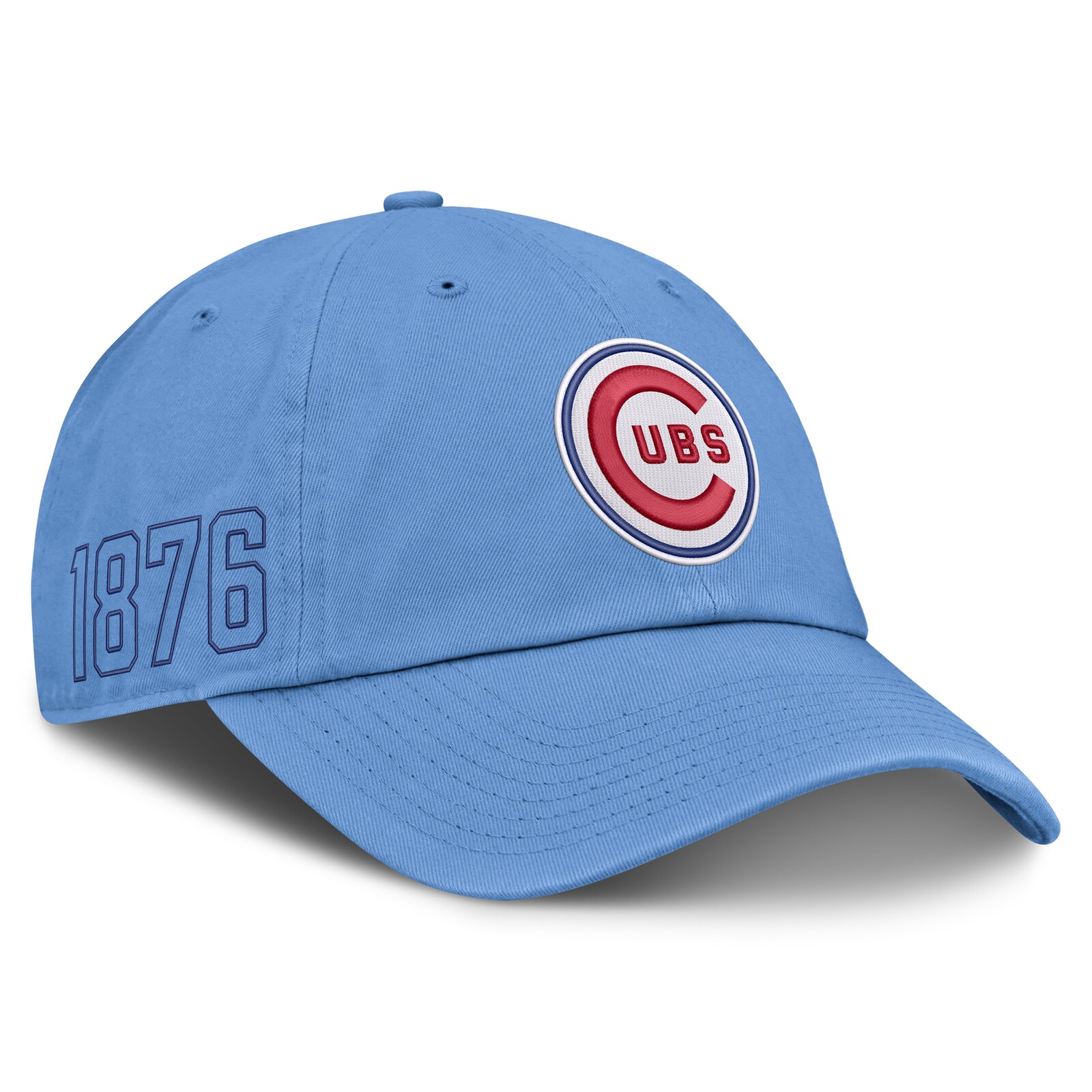 남성용 Chicago Cubs Nike 라이트 블루 Cooperstown Club 조절식 모자