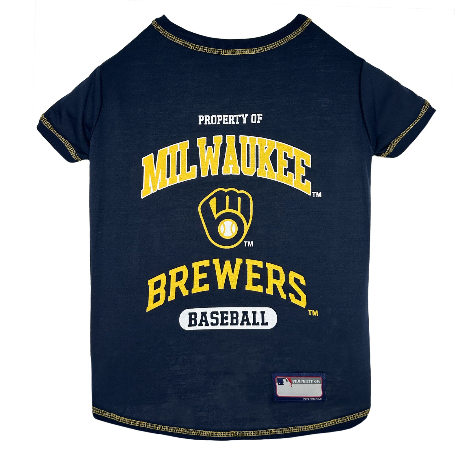 Milwaukee Brewers 펫 티셔츠 상세 이미지 2