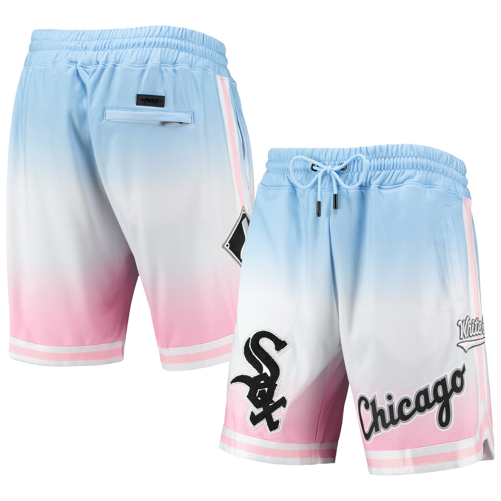 남성용 Chicago White Sox Pro Standard 블루/핑크 팀 로고 Pro 그라데이션 쇼츠 상세 이미지 2