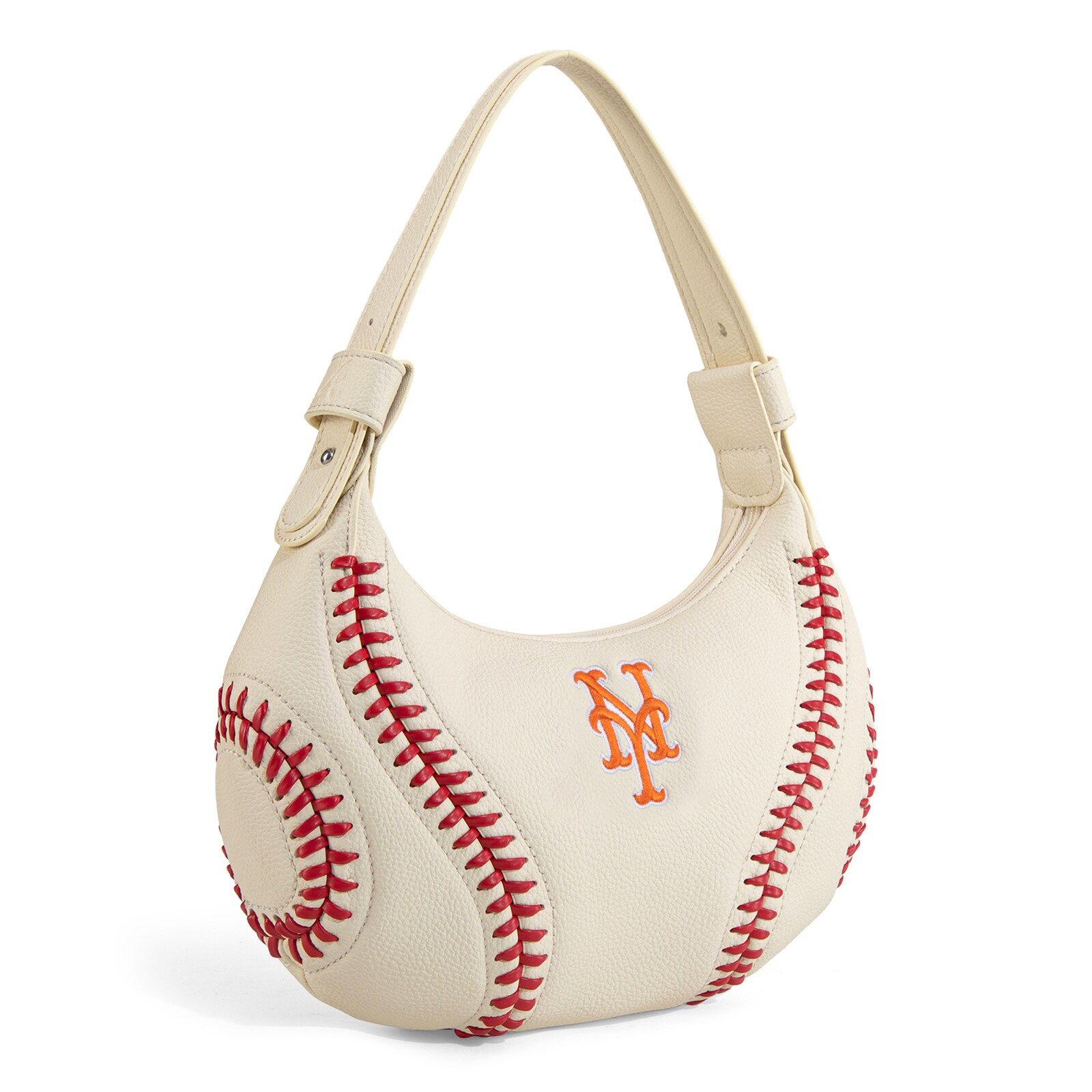 New York Mets Montana West 베이지 숄더 호보 백