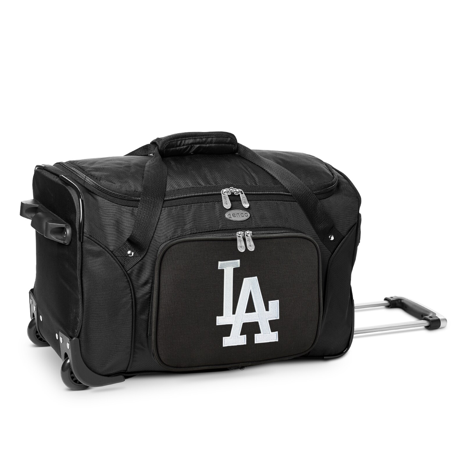 Los Angeles Dodgers MOJO 블랙 22인치 2바퀴 더플백 상세 이미지 2