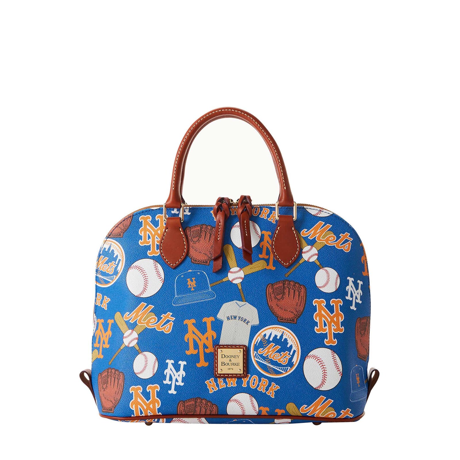 뉴욕 메츠 Dooney & Bourke Game Day Zip Zip 새첼 상세 이미지 2