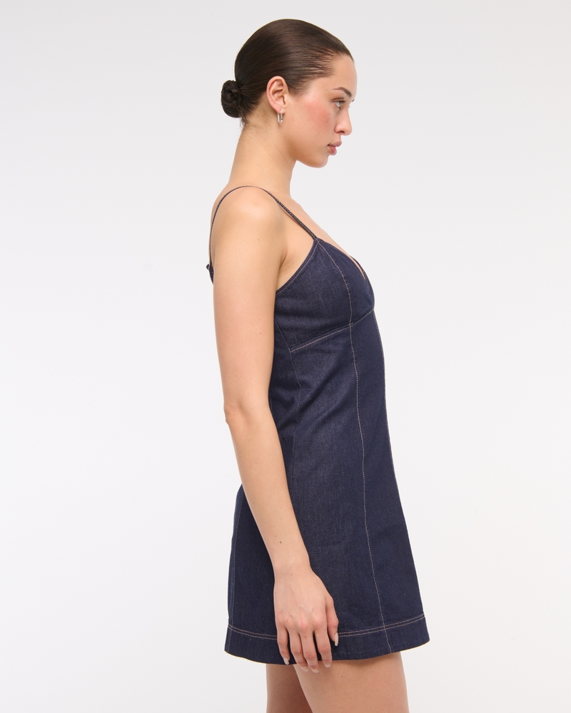 Sweetheart Denim Mini Dress 상세 이미지 4