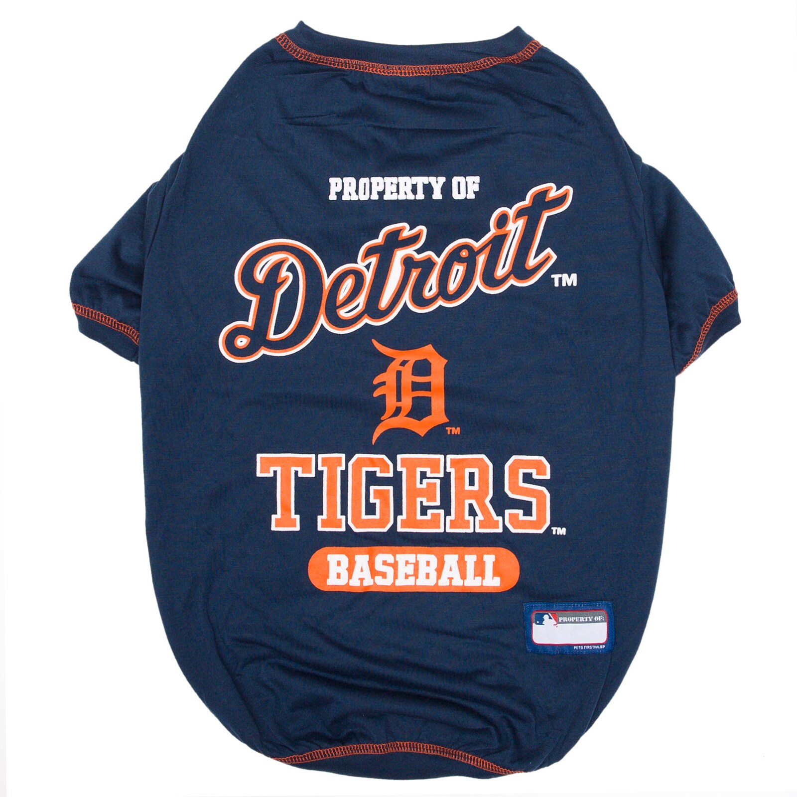 Detroit Tigers 반려동물 티셔츠 상세 이미지 2