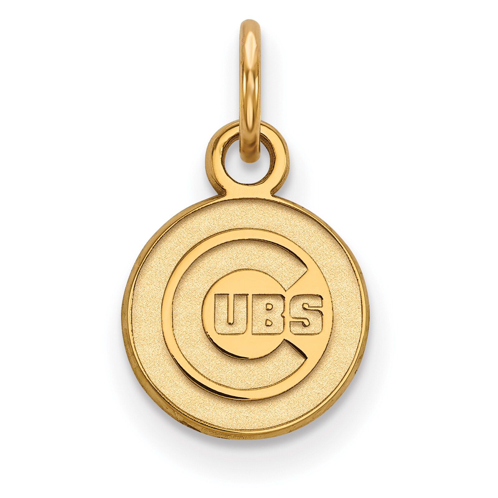 여성용 Chicago Cubs 골드 도금 스털링 실버 초소형 펜던트