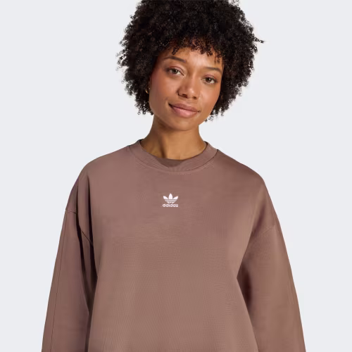 Essentials Fleece Long Oversized Crew Sweatshirt 상세 이미지 6