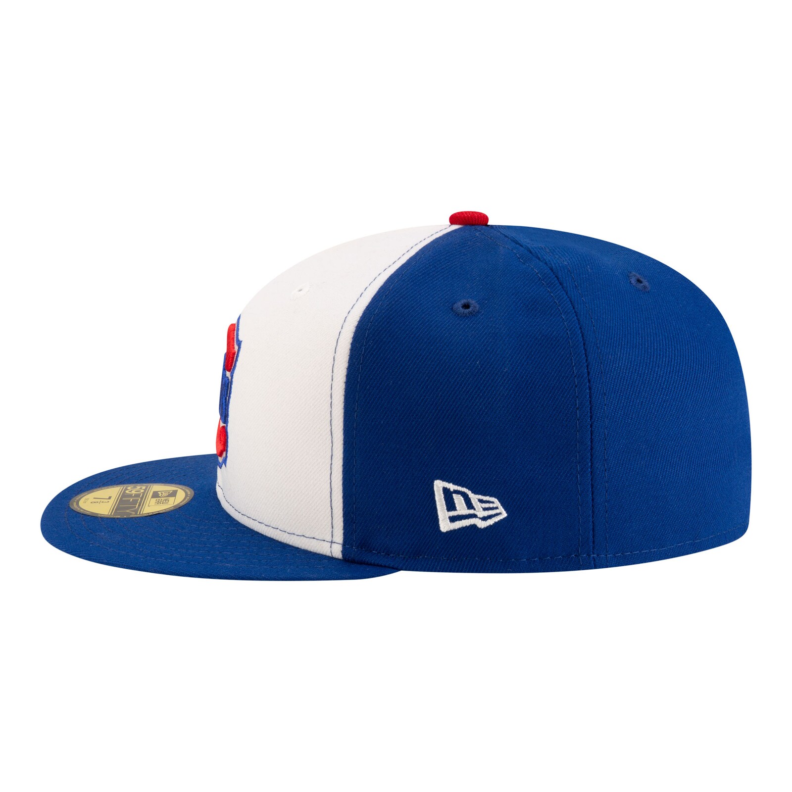 남성용 시카고 컵스 New Era 화이트/로열 150주년 59FIFTY 피티드 모자 상세 이미지 8