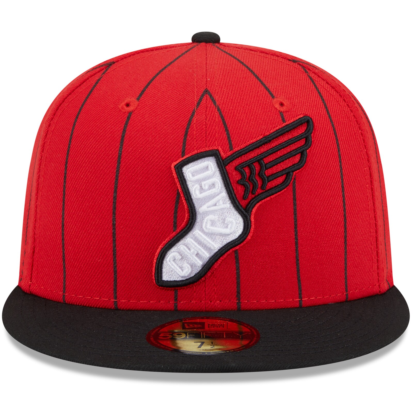 남성용 Chicago White Sox New Era 레드/블랙 2025 시티 커넥트 59FIFTY 피티드 모자 상세 이미지 3