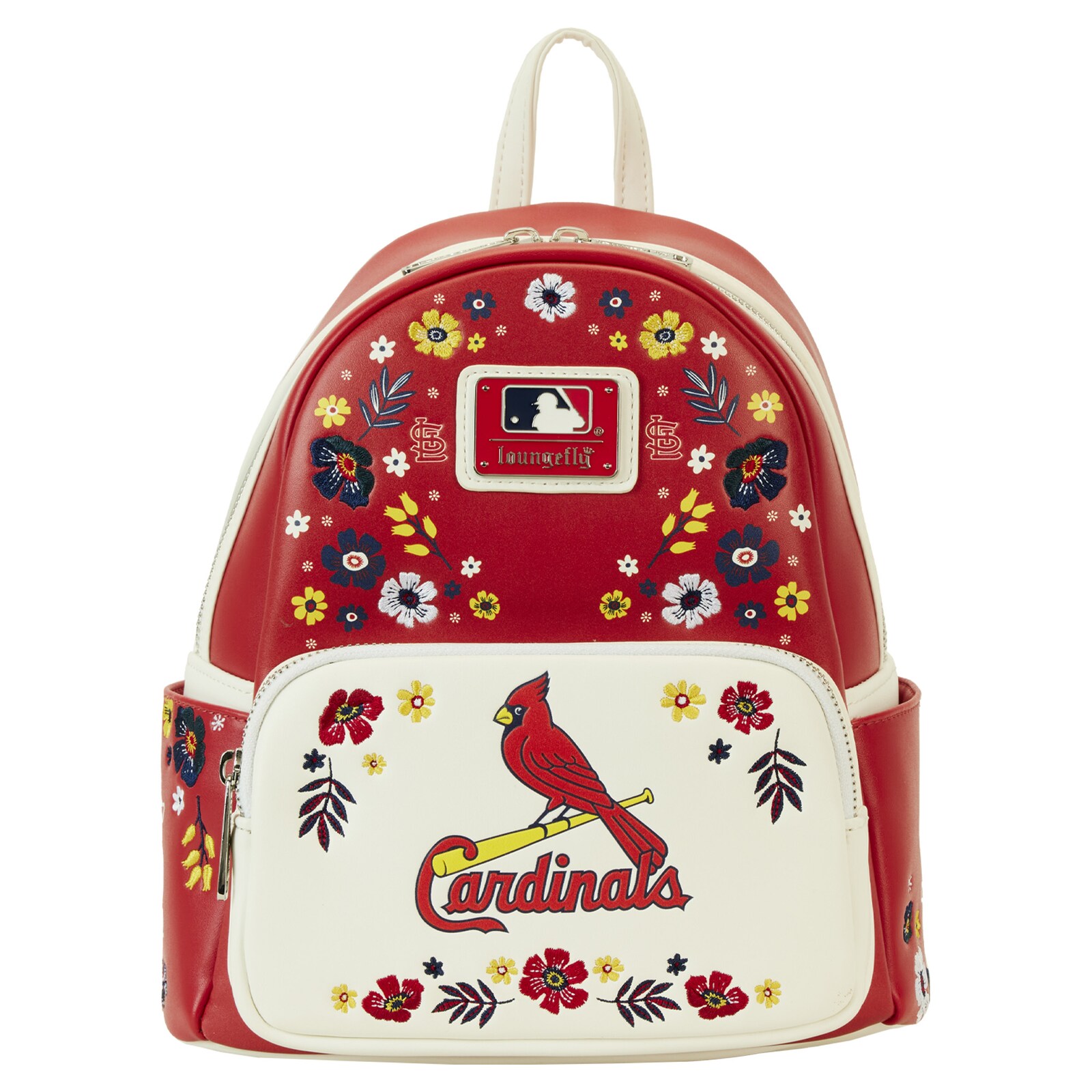 St. Louis Cardinals Loungefly 플로럴 미니 백팩 상세 이미지 2