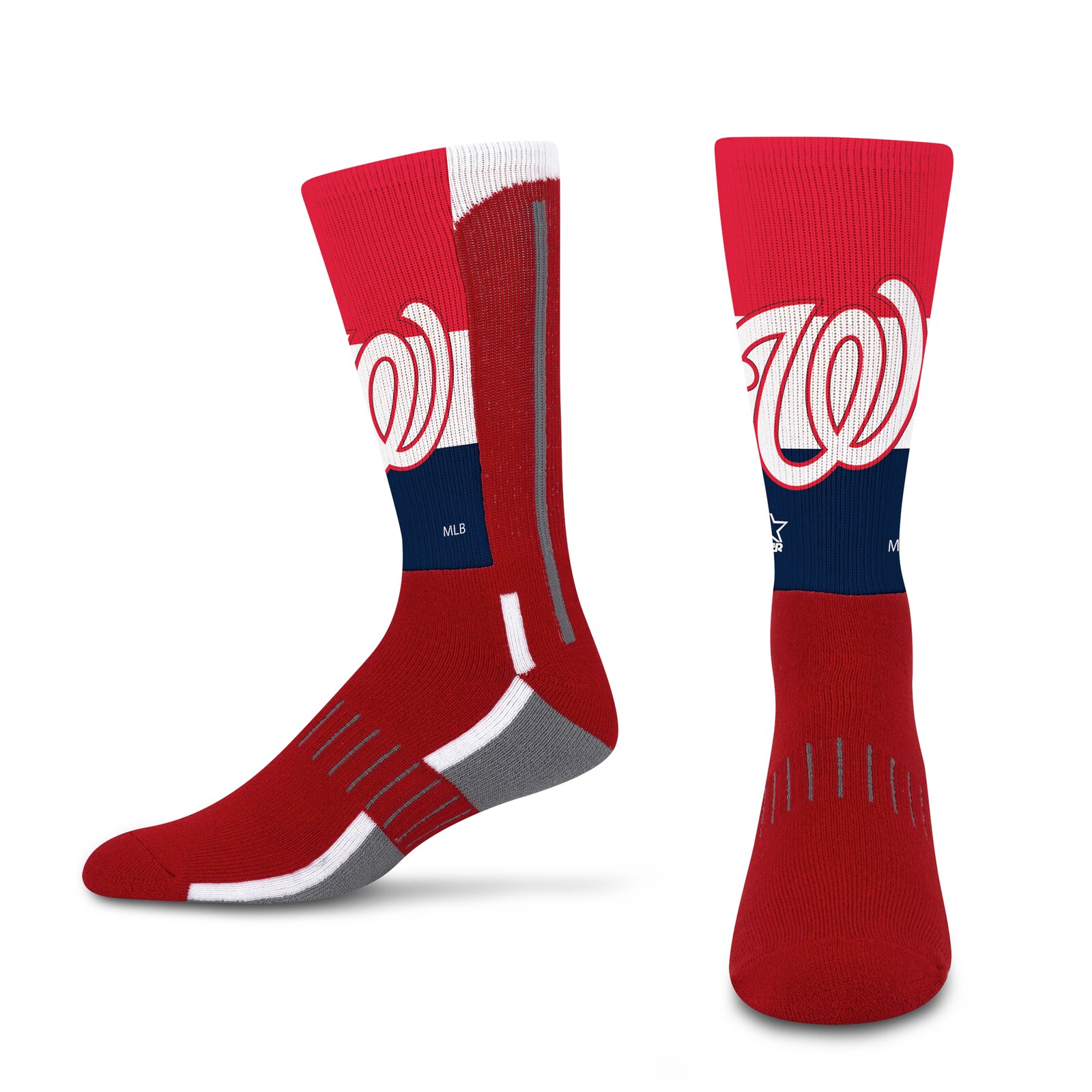 남녀공용 Washington Nationals Starter Big Energy Neo 크루 양말 2팩 세트 상세 이미지 5