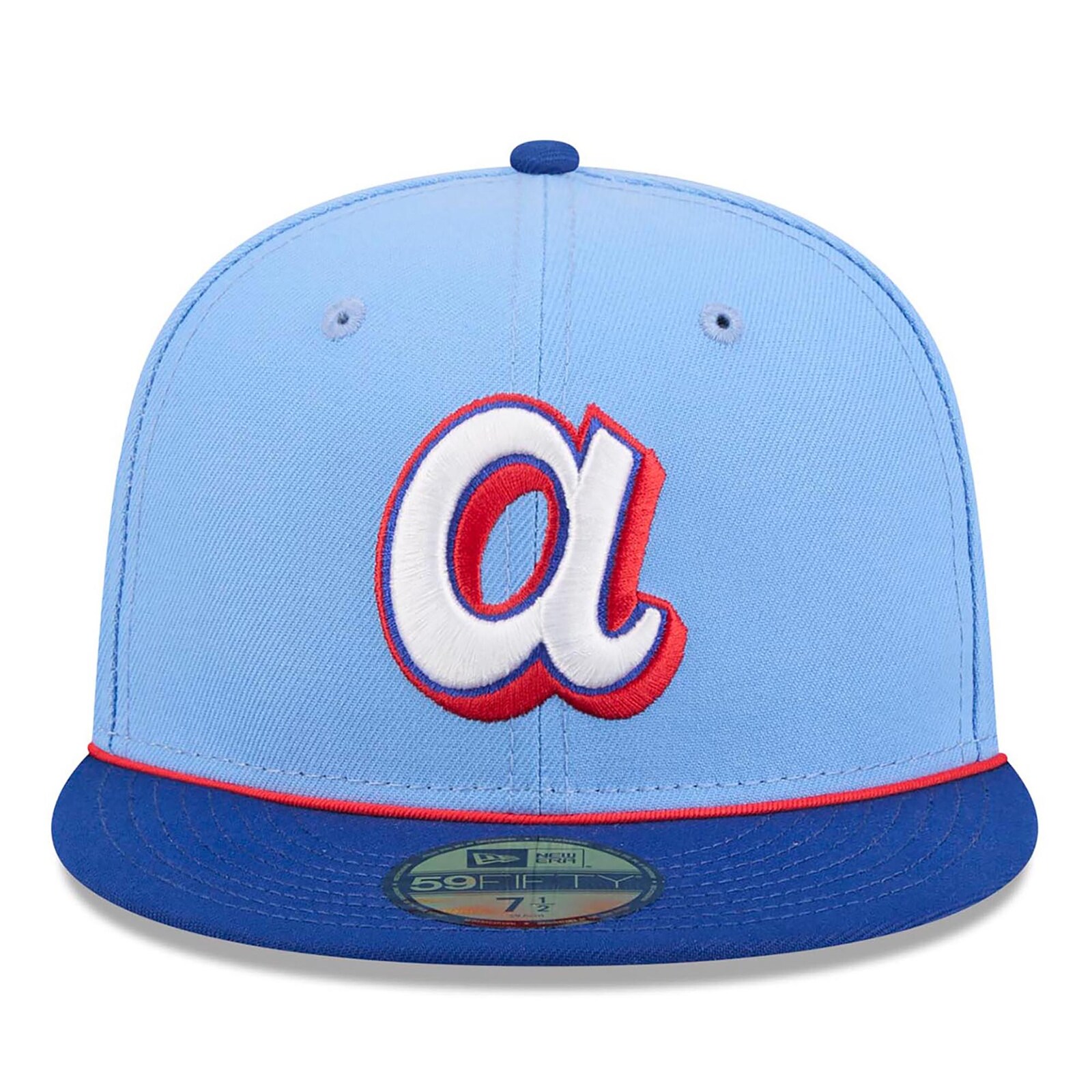 남성용 Atlanta Braves New Era 라이트 블루 2026 City Connect 59FIFTY 피티드 모자 상세 이미지 3