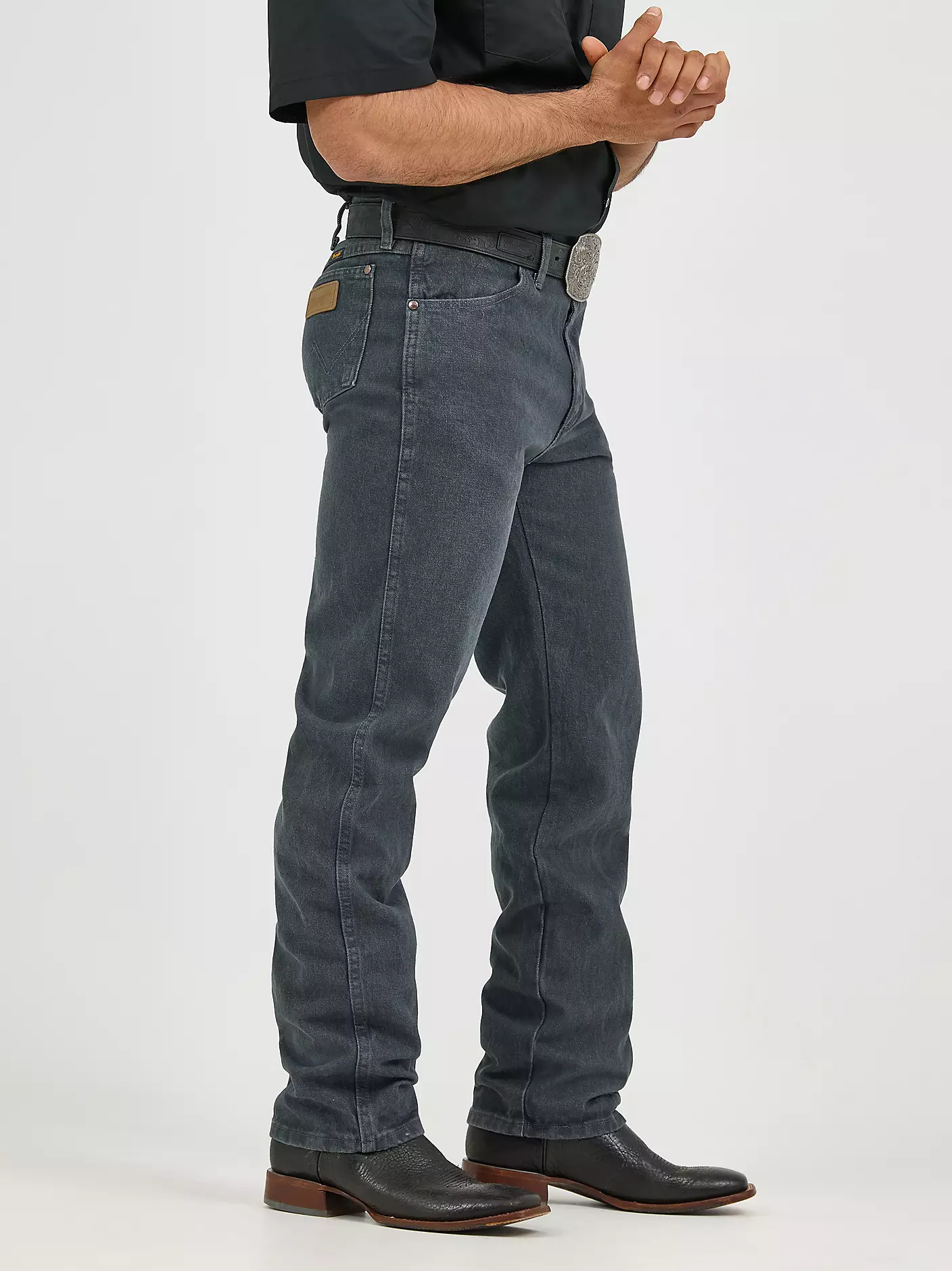 카우보이 컷® 오리지널 핏 차콜 그레이 진 Wrangler® 상세 이미지 4