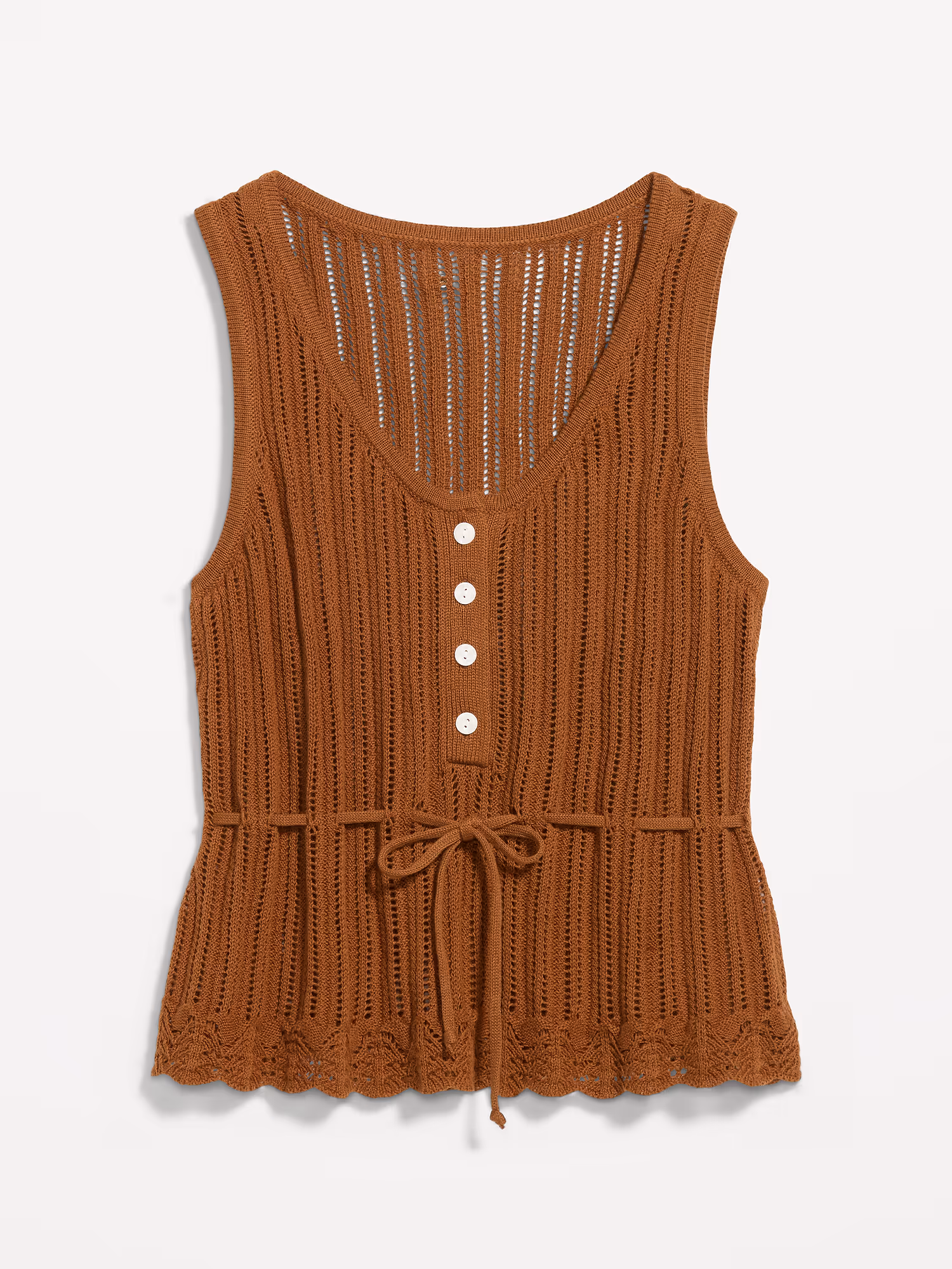 Seaside Cotton Pointelle 페플럼 탱크탑 상세 이미지 4
