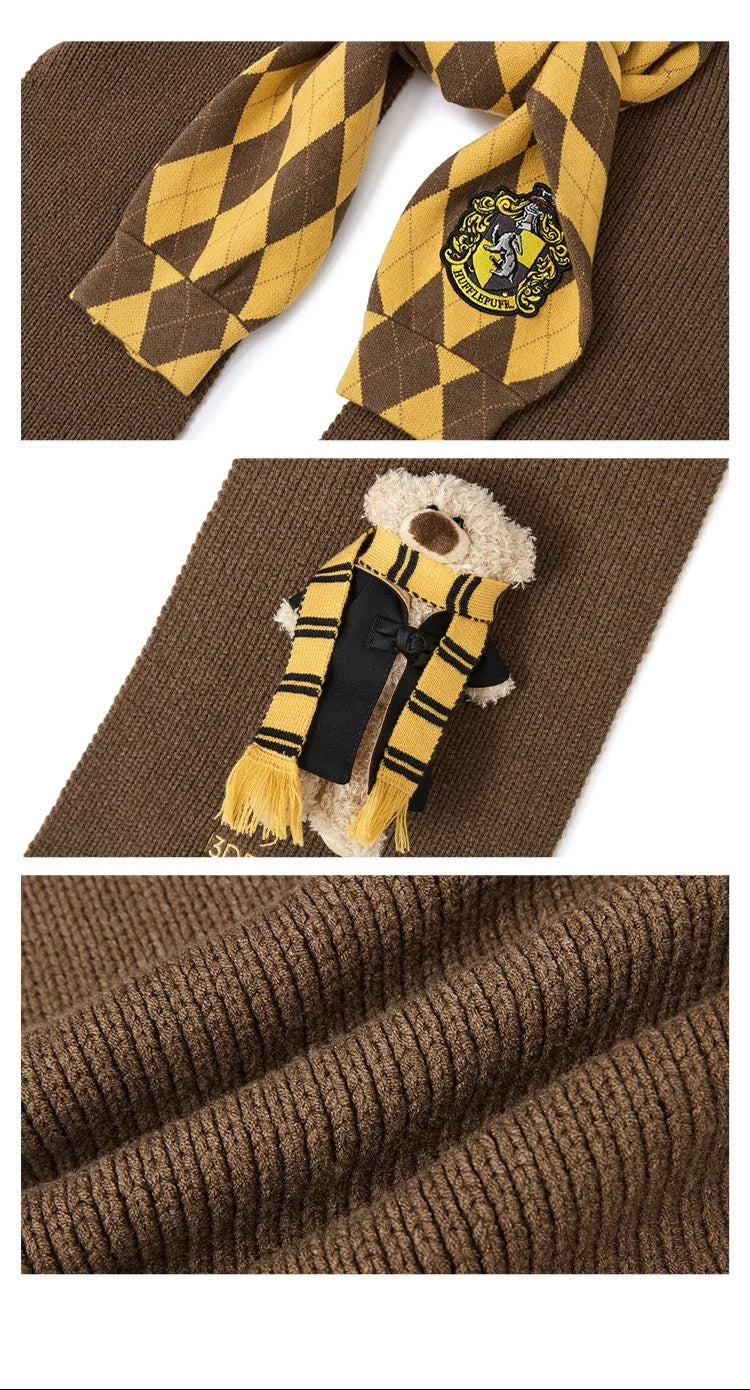 Harry Potter × 13DE MARZO 호그와트 4개 기숙사 베어 머플러 상세 이미지 11