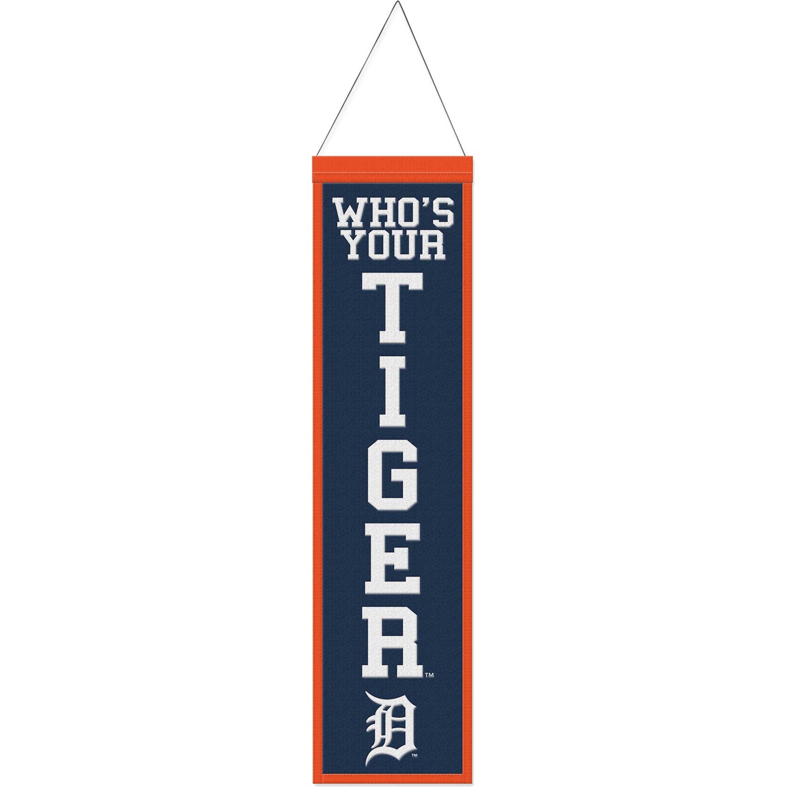 Detroit Tigers WinCraft 8 x 32 슬로건 울 배너 상세 이미지 2