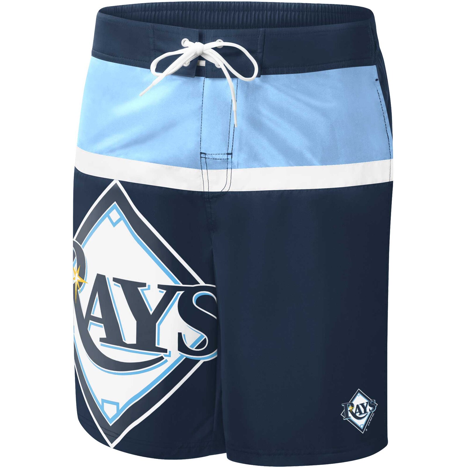 남성용 Tampa Bay Rays 네이비 Sea Wind 수영 반바지 상세 이미지 3