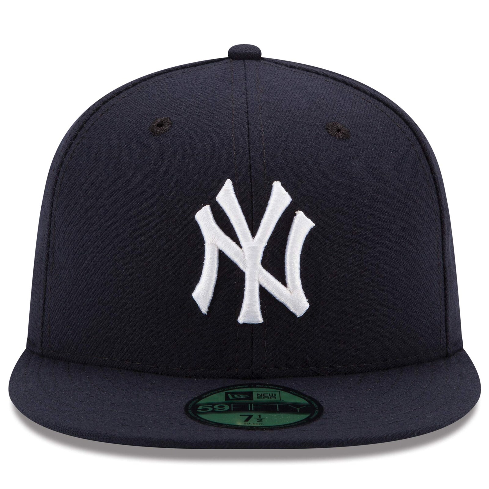 남성용 뉴욕 양키스 New Era 네이비 게임 어센틱 컬렉션 온필드 59FIFTY 피티드 모자 상세 이미지 3