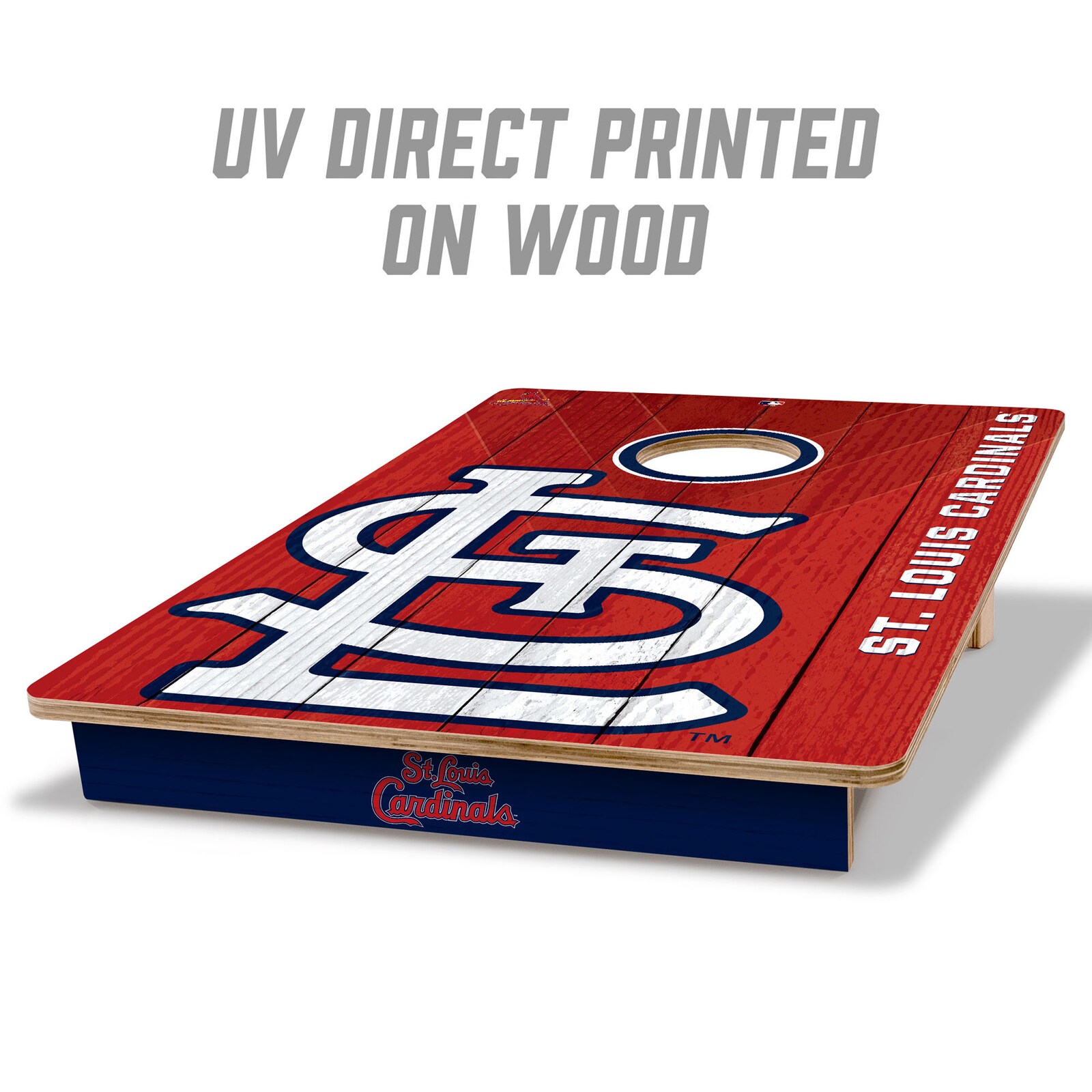 St. Louis Cardinals IDNA 2피트 x 3피트 콘홀 게임 세트 상세 이미지 3