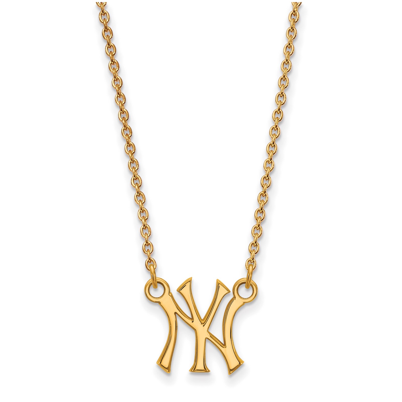 여성용 New York Yankees 골드 도금 스몰 펜던트