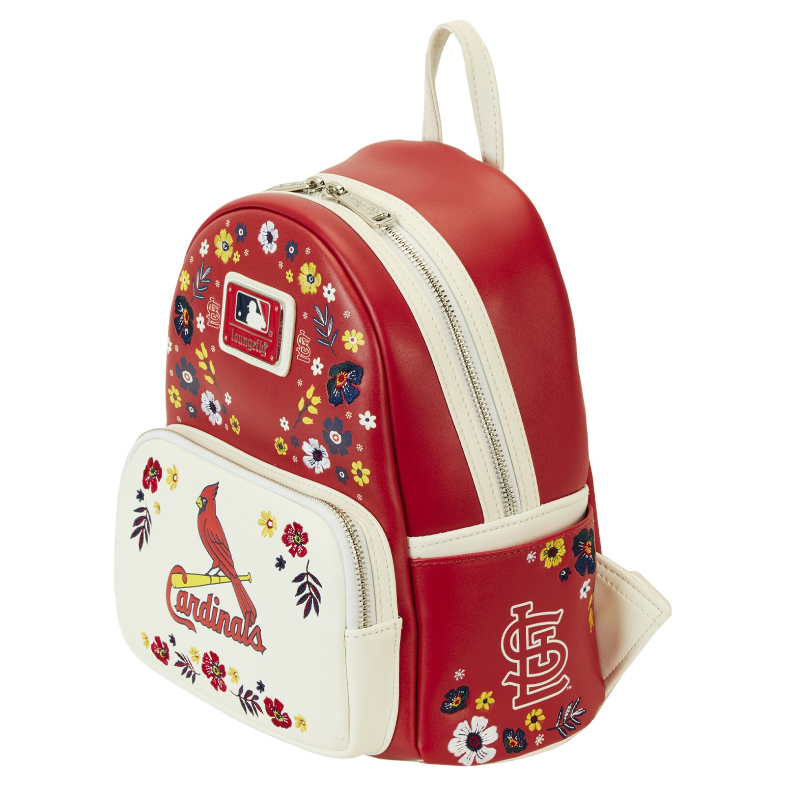 St. Louis Cardinals Loungefly 플로럴 미니 백팩 상세 이미지 4