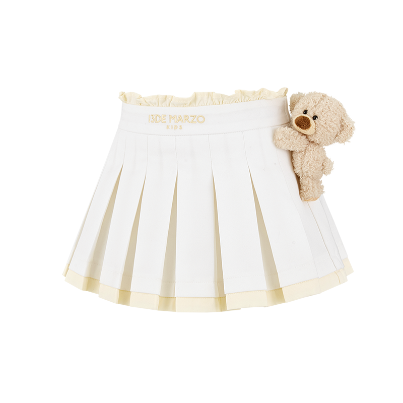 BabyBear 플리츠 원피스 화이트 상세 이미지 5