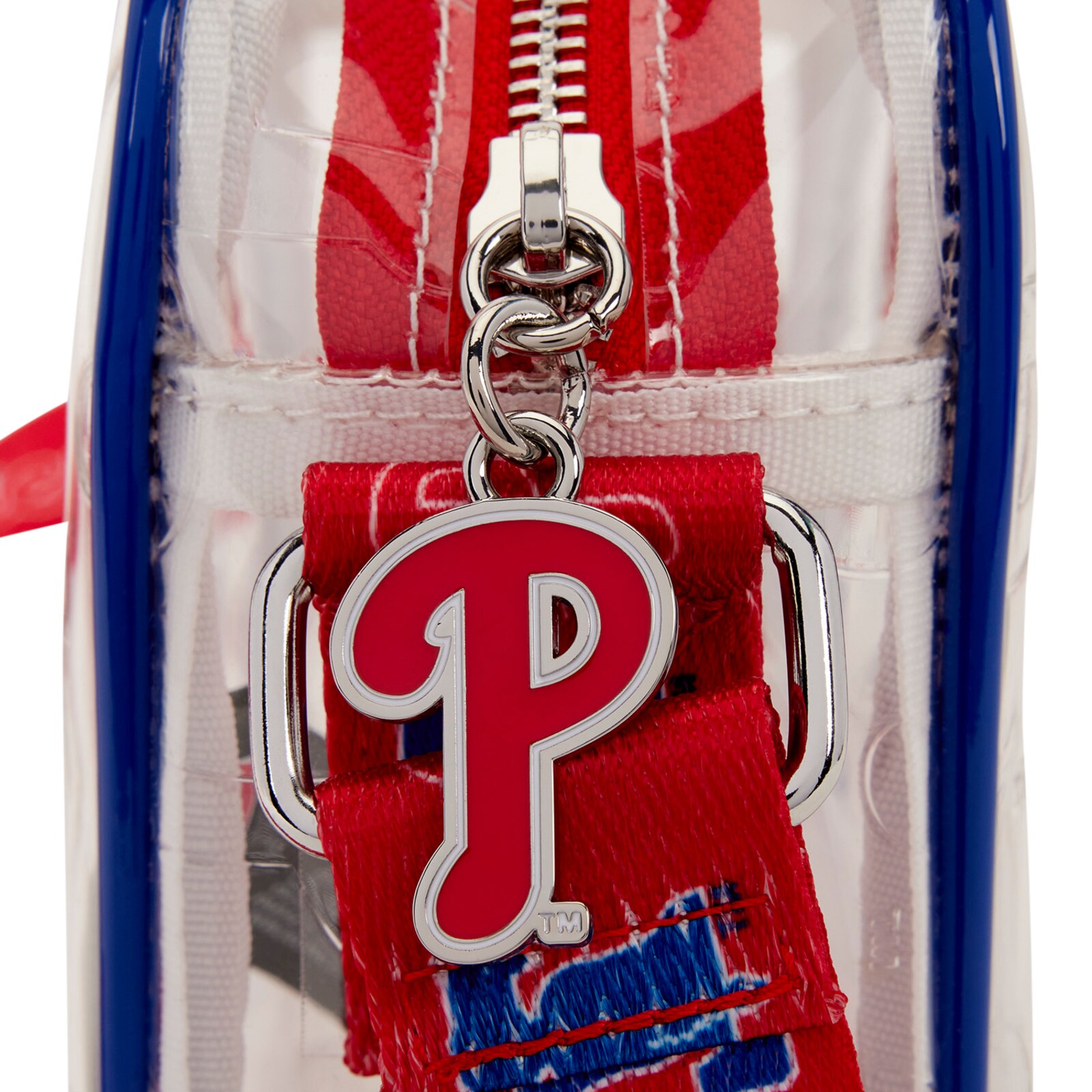 Philadelphia Phillies Loungefly 투명 올오버 로고 크로스바디 가방 상세 이미지 6