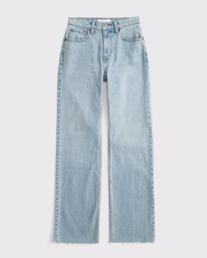 Curve Love High Rise 90s Relaxed Raw Hem Jean 상세 이미지 8
