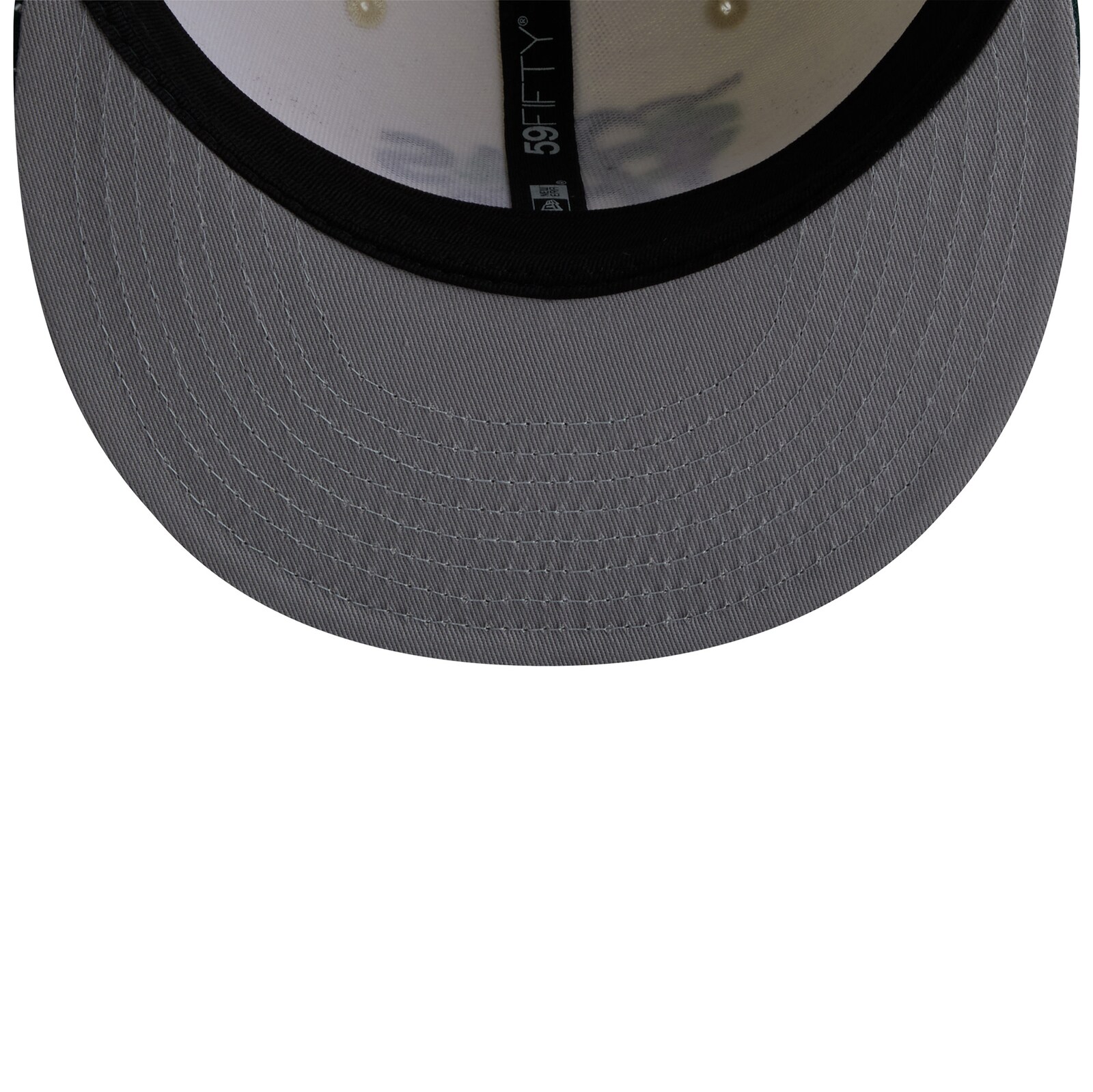 남성용 Athletics New Era 화이트/그린 Blossom 59FIFTY 피티드 모자 상세 이미지 6