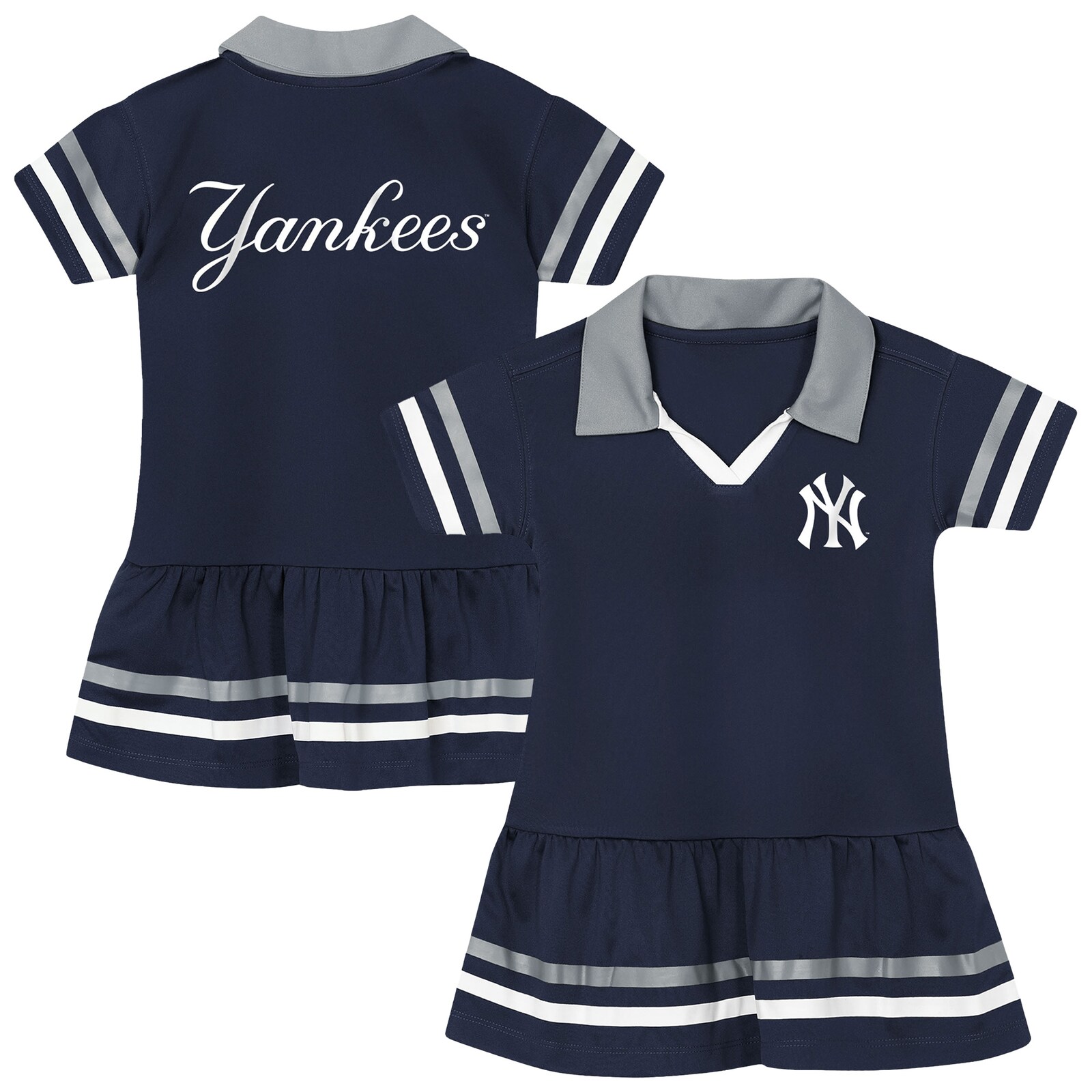 프리스쿨용 New York Yankees Outerstuff 네이비 Big League Hit 드레스 상세 이미지 2