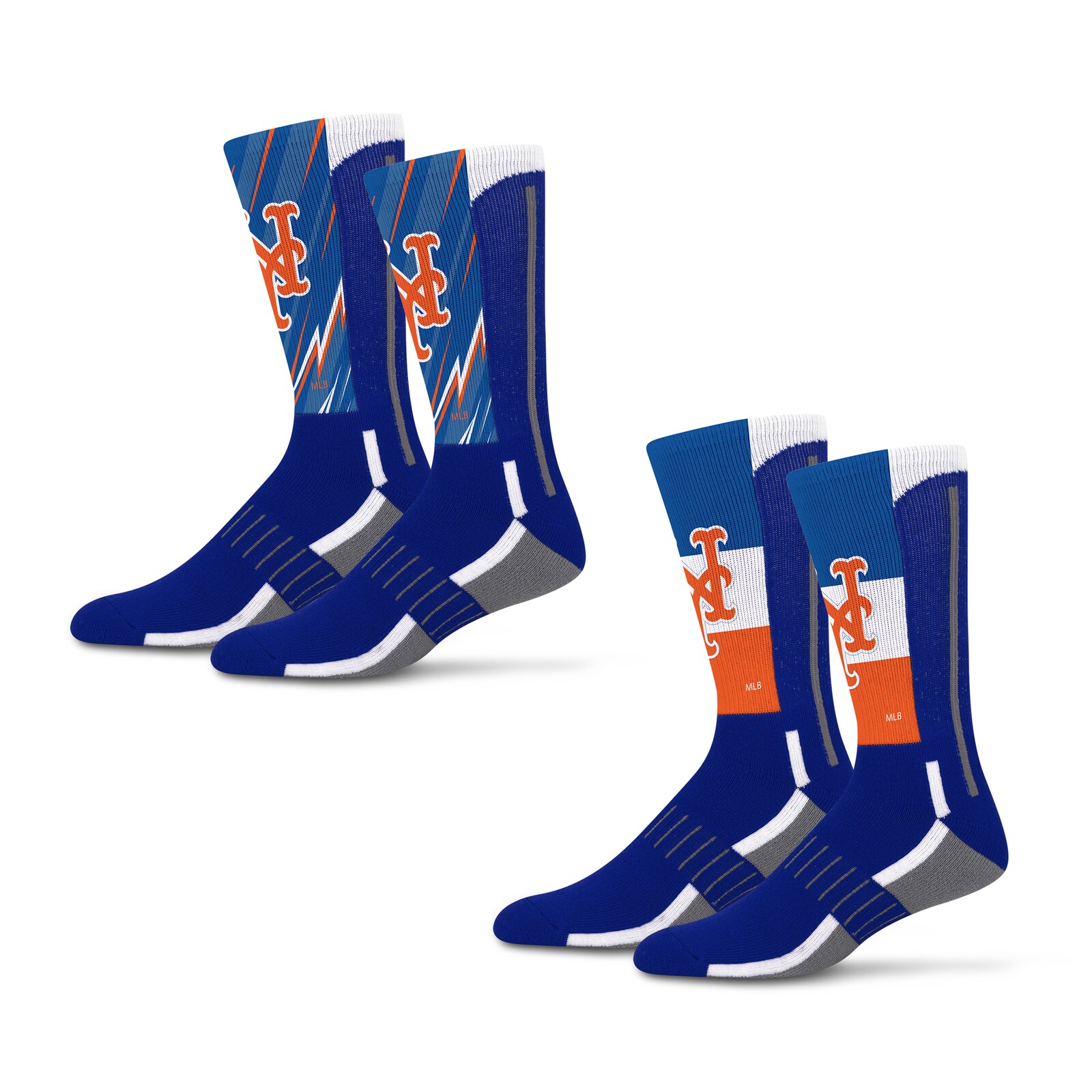 남녀공용 New York Mets Starter Big Energy Neo 2팩 크루 양말 세트 상세 이미지 2