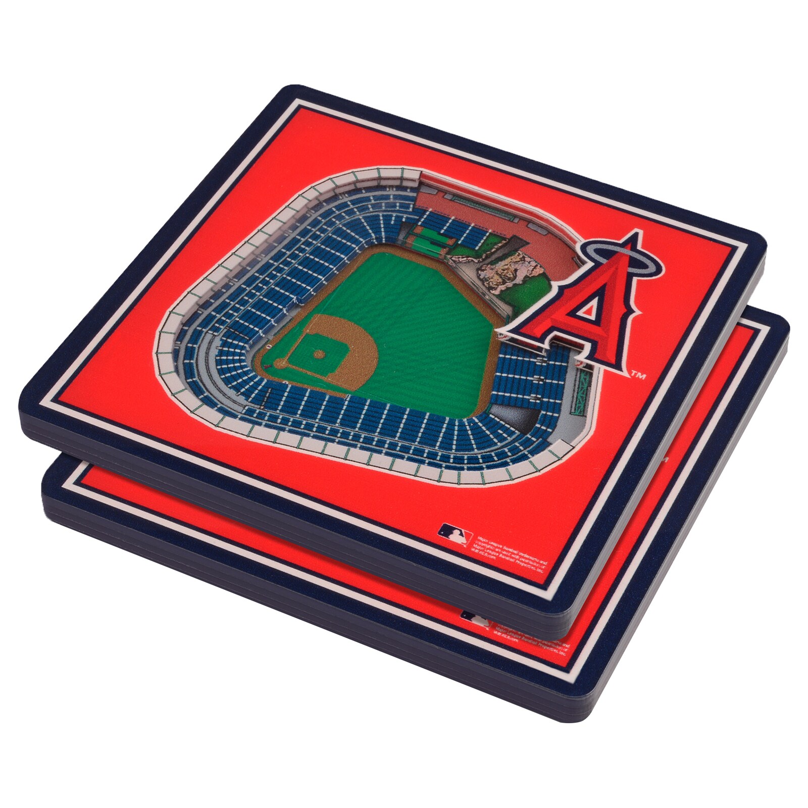Los Angeles Angels 레드 3D StadiumViews 코스터 상세 이미지 2