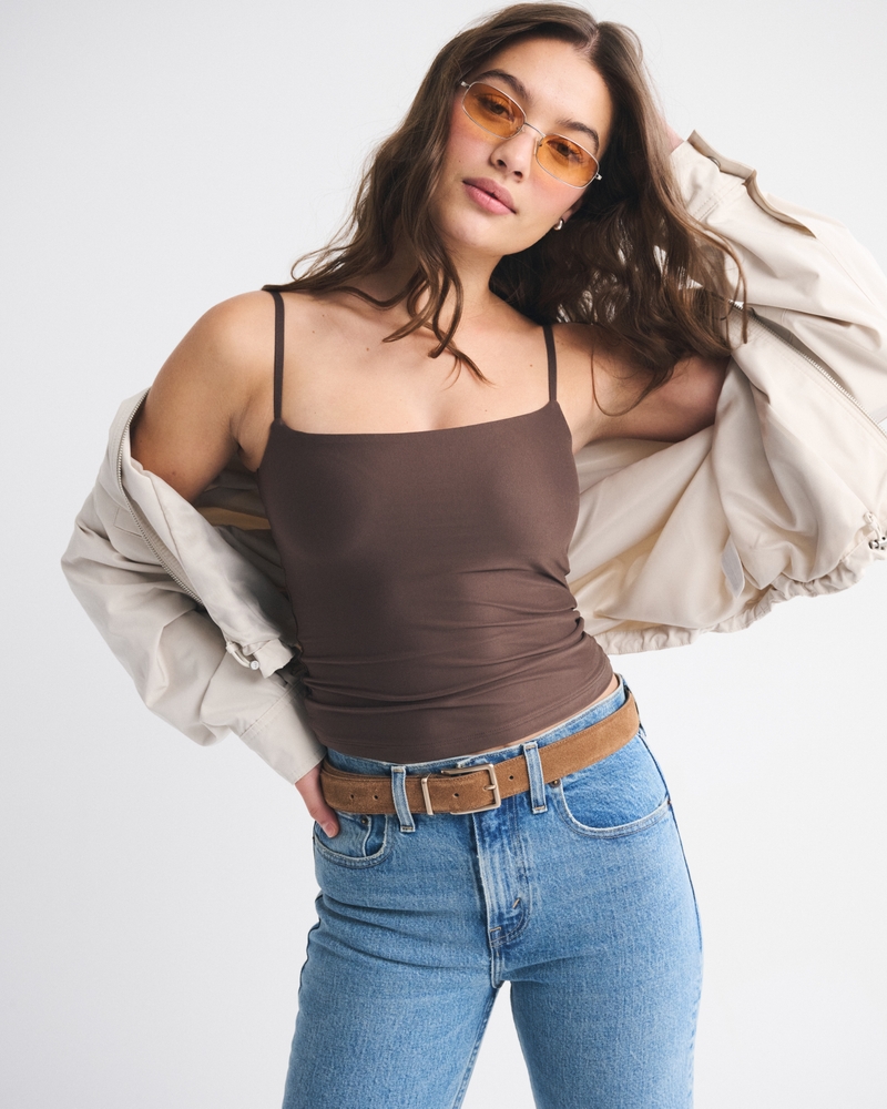 Bra-Free Soft Matte Seamless Fabric 90s Cami 상세 이미지 3