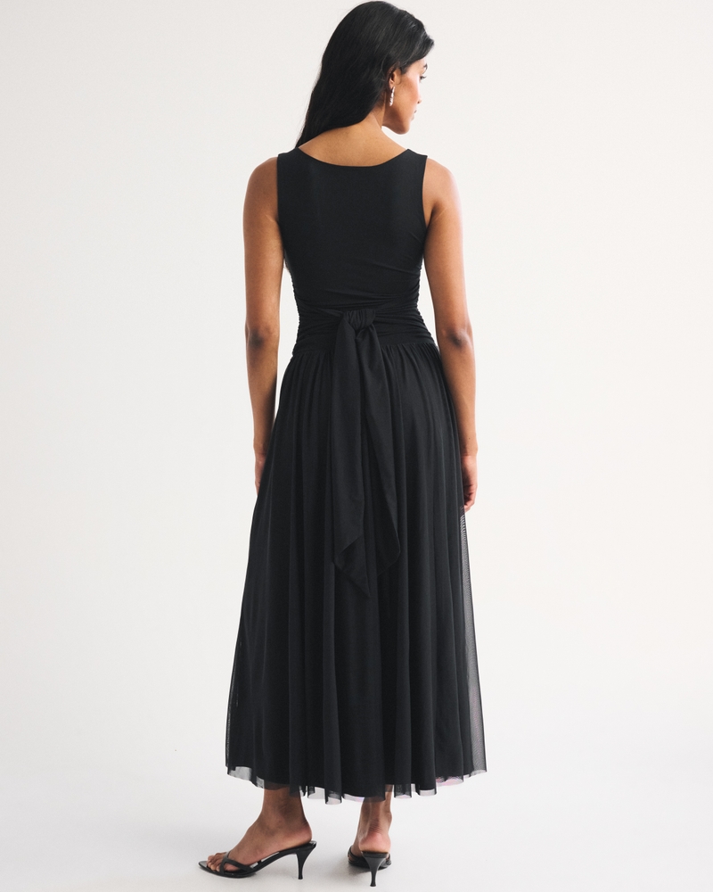 The A&F Convertible Mesh Maxi Dress 상세 이미지 5