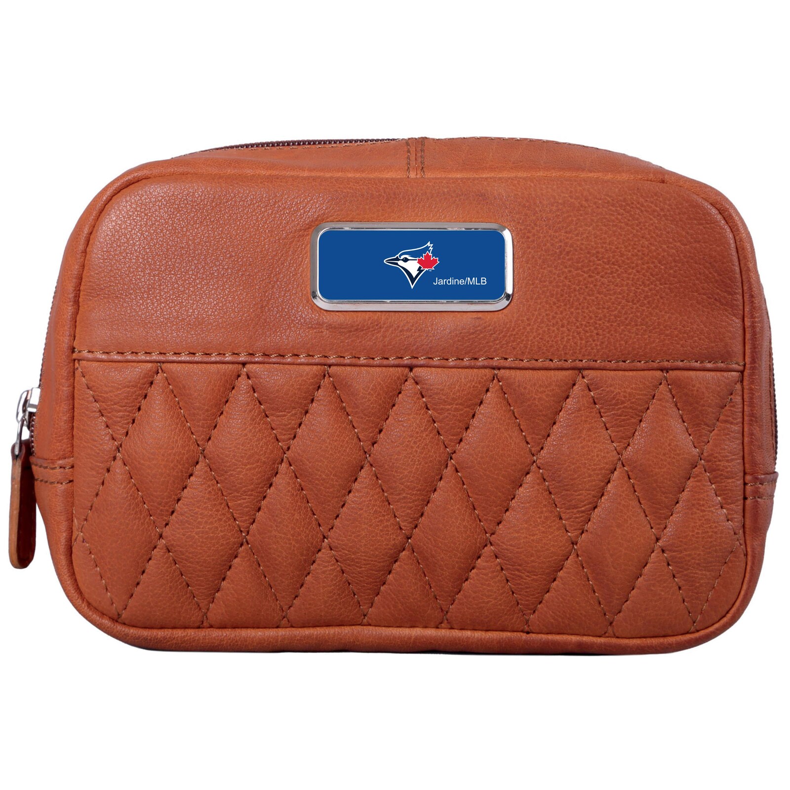 Toronto Blue Jays 탄 컬러 로고 플레이트 Brea Canyon Zurich 가죽 크로스바디 백