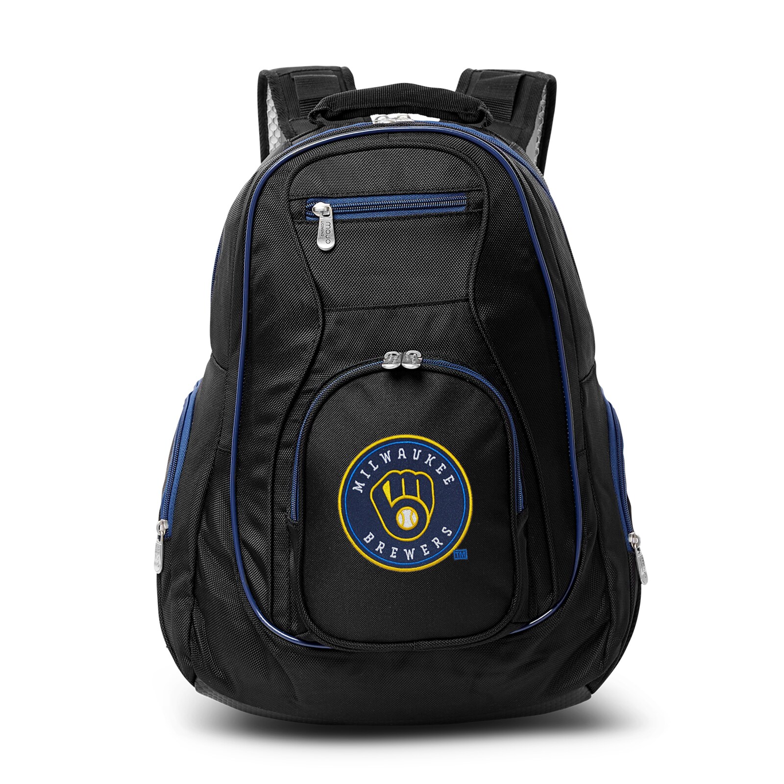 Milwaukee Brewers MOJO 블랙 트림 컬러 노트북 백팩